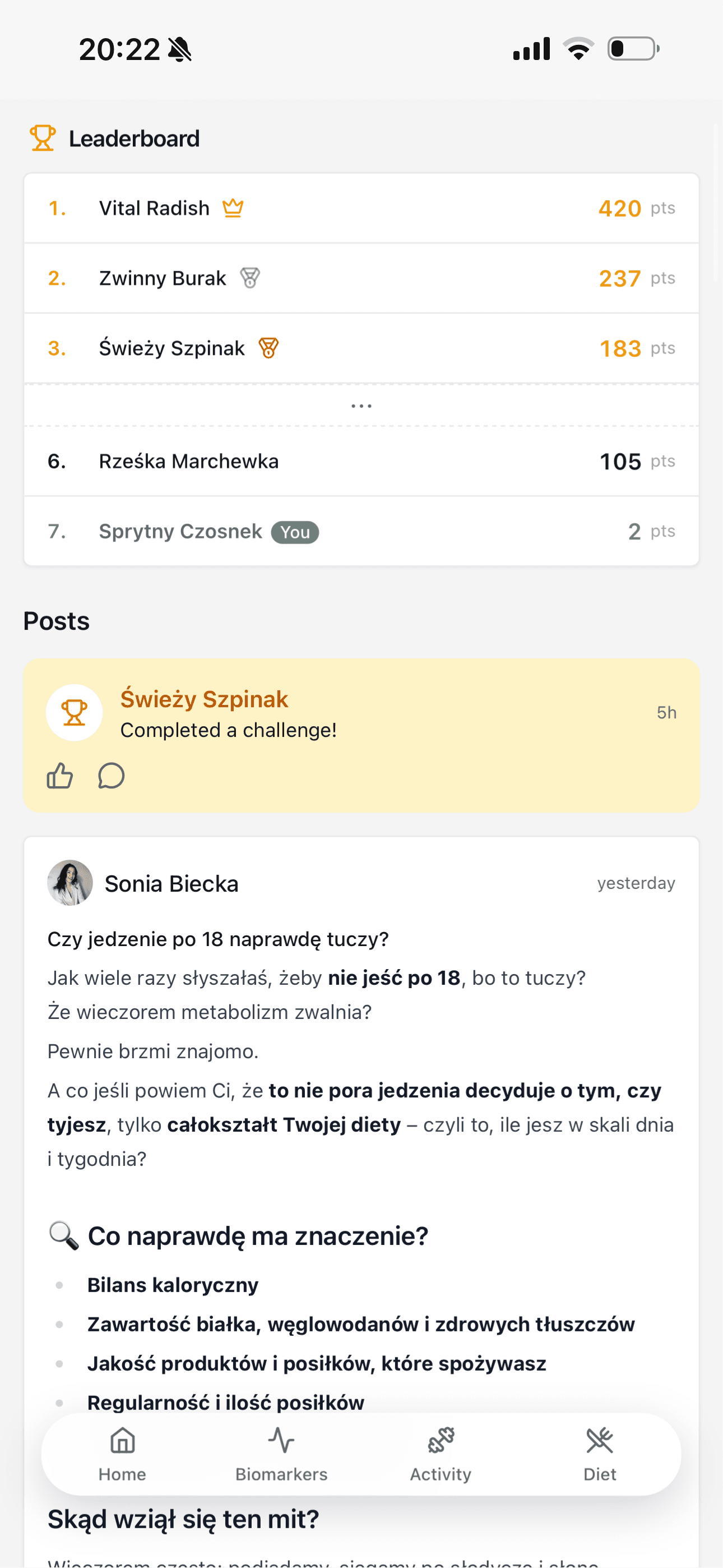 Optimals Health Club Community