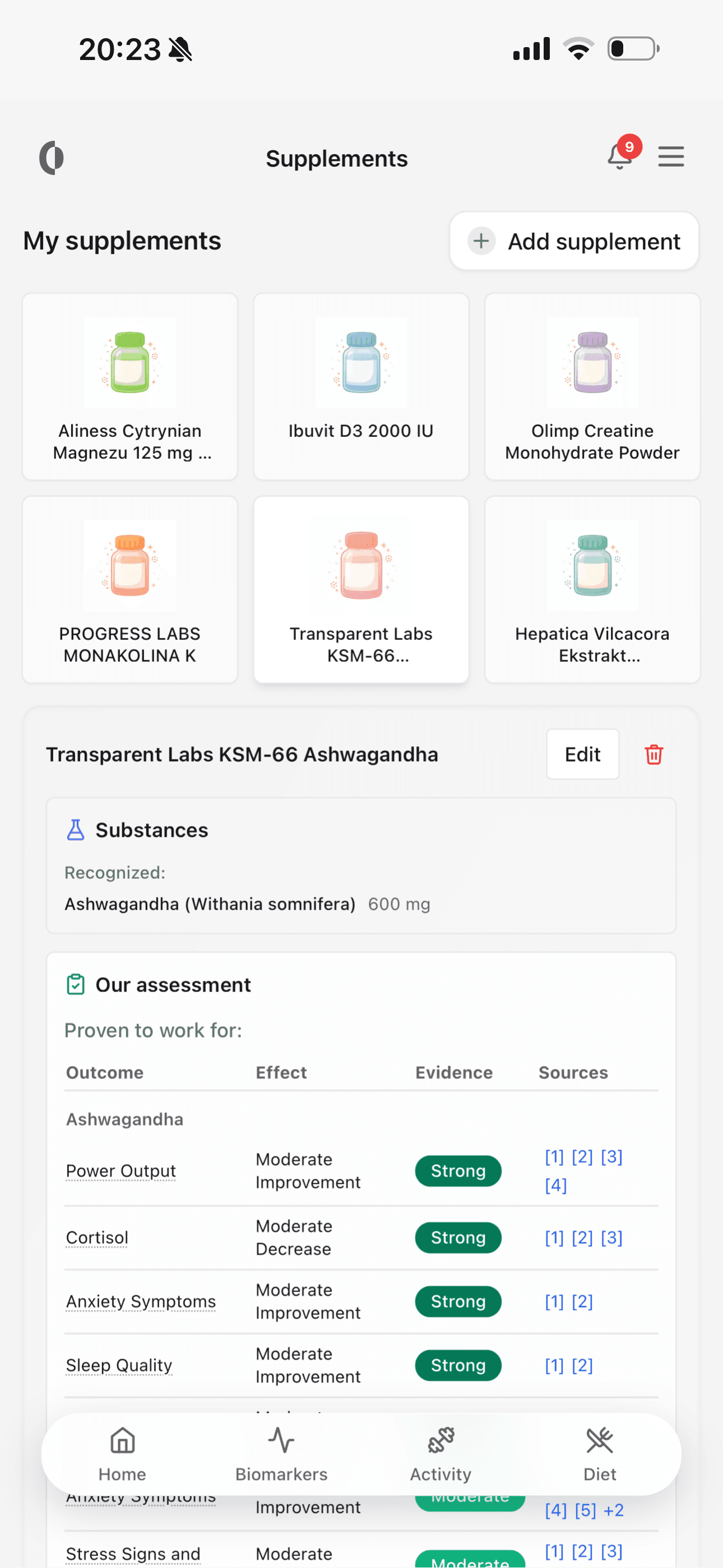 We'll evaluate your supplementation